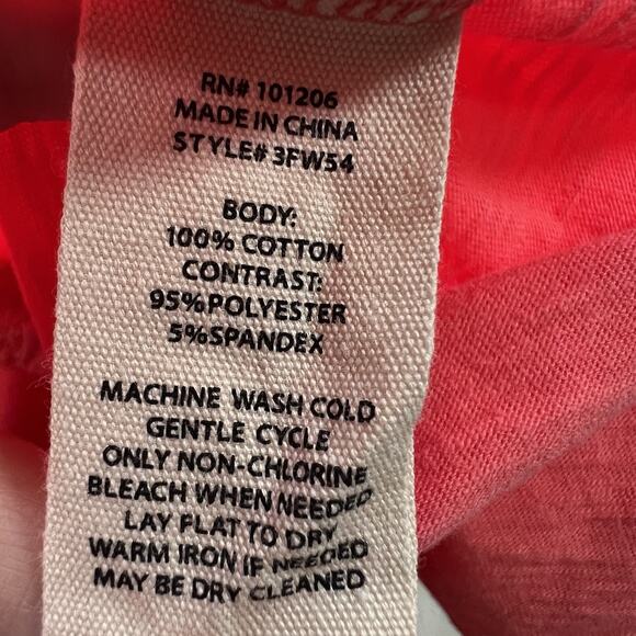 Soft Surroundings Danielle Dress Size Small Petite Coral Orange Mixed Buttons - Picture 13 of 13